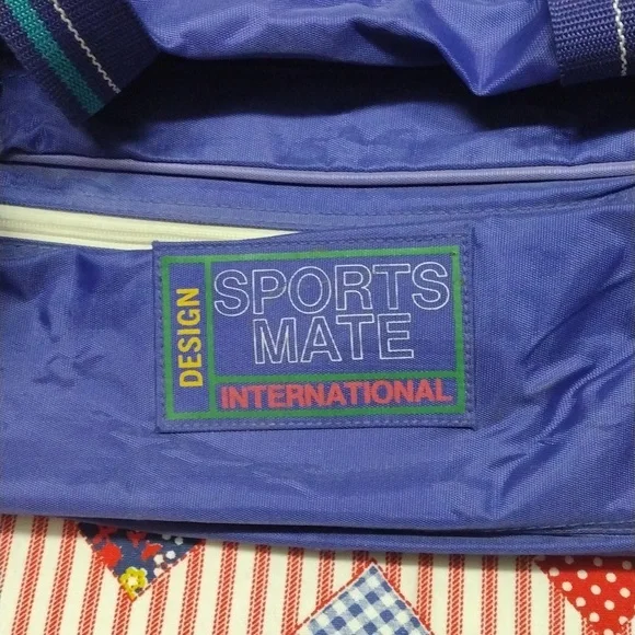 Purple Travel Gym Bag with Shoulder Strap - Picture 2 of 13